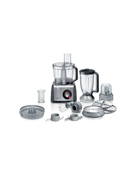 Procesador De Alimentos MultiTalent 8 1250 W Negro, Acero Inoxidable Bosch